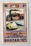 Sellos de Asia - Bhut�n -  Ferrocarriles