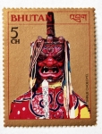 Sellos de Asia - Bhut�n -  Mascara