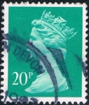 Stamps United Kingdom -  ISABEL II TIPO MACHIN 23/8/88 DENT 14 3/4 X 14 1/4. M 1164C