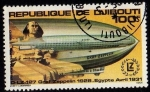 Stamps Africa - Djibouti -  D-LZ 127 Graf Zeppelin 1928. Egypte Avril 1931 