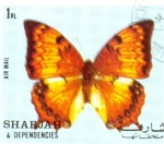 Sellos del Mundo : Asia : Emiratos_rabes_Unidos : mariposas