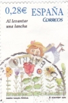 Stamps Spain -  Al levantar una lancha     (J)
