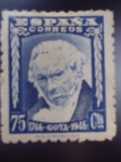 Stamps Spain -  1746-Goya-1946. II Centenario del nacimiento de Francisco de Goy: Ed:1007