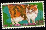 Stamps Equatorial Guinea -  Gato Persa, Escama y Blanco