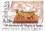 Stamps Spain -  150 Aniversario del Telégrafo en España     (J)