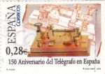 Stamps Spain -  150 Aniversario del Telégrafo en España     (J)