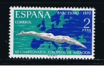 Stamps Spain -  Edifil  1989  XII Campeonatos europeos de natación, saltos y waterpolo.  