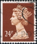 Stamps : Europe : United_Kingdom :  ISABEL II TIPO MACHIN 10/09/91 DENT. A 3 LADOS M 1357DI