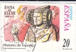 Stamps Spain -  Historia de España  -DAMA DE ELCHE (480 a.c)        (J)