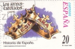Sellos de Europa - Espa�a -  Historia de España  -LOS REYES CATÓLICOS (1479)     (J)