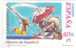 Stamps Spain -  Historia de España  -LEPANTO (1571)       (J)