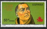 Stamps Spain -  3140-  V Centenario del Descubrimiento de América.  Fray Toribio de Motolinía.