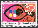 Sellos de Europa - Espa�a -  3134-  Barcelona ' 92.  VII Serie Pre-olímpica. Tenis.