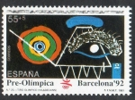 Stamps Spain -  3136-  Barcelona ' 92.  VII Serie Pre-olímpica.  Tiro olimpico.