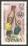 Stamps Spain -  2343 - XXI juegos olimpicos en Montreal, baloncesto