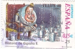 Stamps Spain -  Historia de España  -FELIPE III     (J)