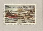 Stamps United States -  Navidades 74-75