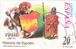 Stamps Spain -  Historia de España  - VIRIATO (147 a.c)       (J)