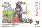 Stamps Spain -  Historia de España  -DON PELAYO (722)       (J)