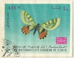 Stamps : Asia : Yemen :  MARIPOSA