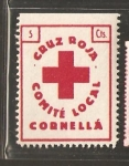 Stamps Spain -  CRUZ ROJA COMITE LOCAL CORNELLA