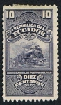 Stamps Ecuador -  FERROCARRIL DE PUERTO BOLIVAR