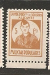 Stamps Spain -  ALICANTE MILICIAS POPULARES