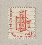 Stamps United States -  derecho a la libertad de prensa