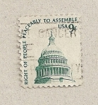 Stamps United States -  Derecho del pueblo a reunirse pacificamente
