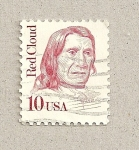 Stamps United States -  Nube roja