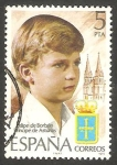 Stamps Spain -  2449 - Felipe de Borbón, Principe de Asturias