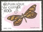 Stamps : Africa : Guinea :  Mariposa