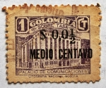 Stamps Colombia -  Palacio de Comunicaciones