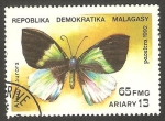 Sellos de Africa - Madagascar -  Mariposa