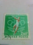 Stamps Hungary -  Comite Olimpico 1895 - 1970