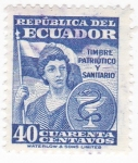 Stamps Ecuador -  Timbre Patriótico y sanitario