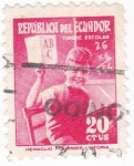 Stamps : America : Ecuador :  Timbre escolar