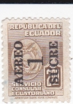 Sellos de America - Ecuador -  Servicio Consular Ecuatoriano