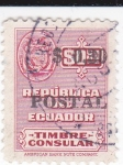 Stamps Ecuador -  Timbre consular
