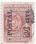 Stamps Ecuador -  Servicio Consular Ecuatoriano