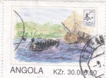 Stamps Angola -  Exposición Filatélica -BRAPEX-96