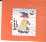 Sellos de Asia - Filipinas -  Bandera Nacional -y aguila