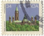 Stamps : America : Canada :  Parliament - Parlement