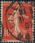 Stamps France -  SEMBRADORA. FONDO LLENO 1906 Y&T Nº 135