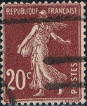 Stamps France -  SEMBRADORA. FONDO LLENO 1907-20 Y&T Nº 139