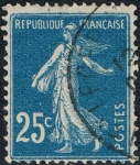 Stamps : Europe : France :  SEMBRADORA. FONDO LLENO 1907-20 Y&T Nº 140