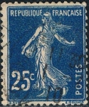 Stamps France -  SEMBRADORA. FONDO LLENO 1907-20 Y&T Nº 140a