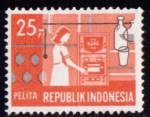 Sellos de Asia - Indonesia -  Electricidad