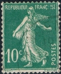 Stamps France -  SEMBRADORA. FONDO LLENO 1921-22 Y&T Nº 159