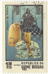 Stamps Africa - Guinea Bissau -  Historia do Xadrez